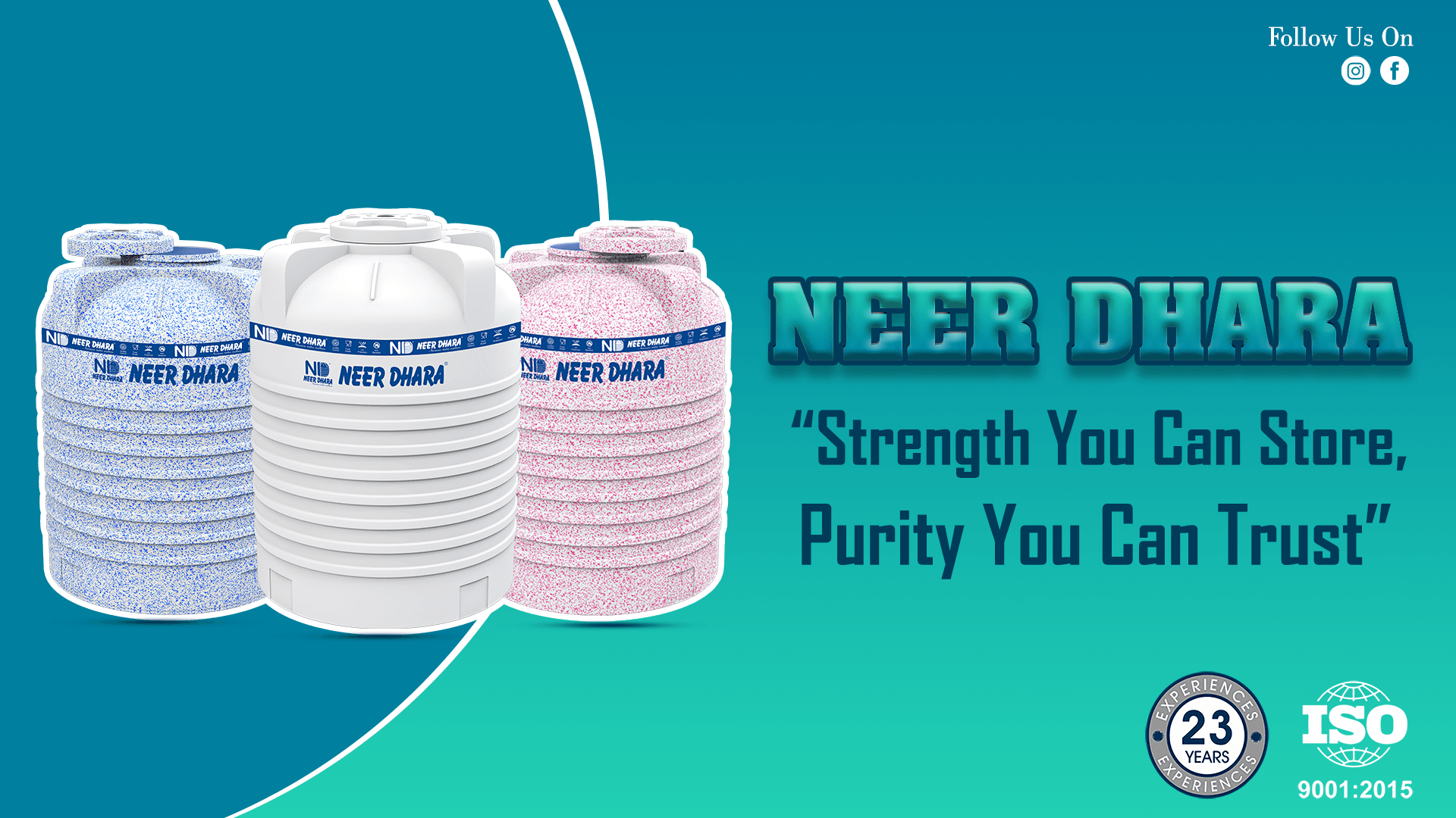 Neer Dhara water tanks – Best Water Tanks Manufacturer in Rajkot showcasing durable plastic storage tanks.